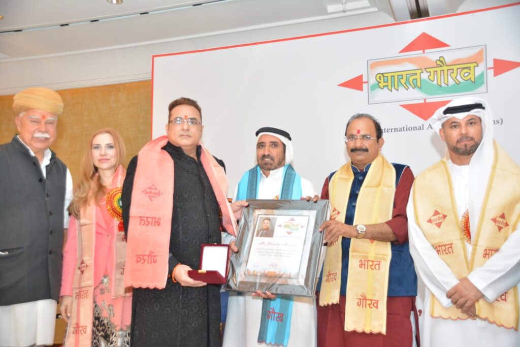 Dr Jitendra Matlani, Dubai business tycoon conferred with the prestigious Bharat Gaurav Award