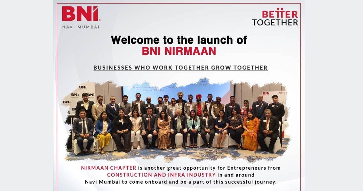 Another Successful Chapter launch by BNI Navi Mumbai