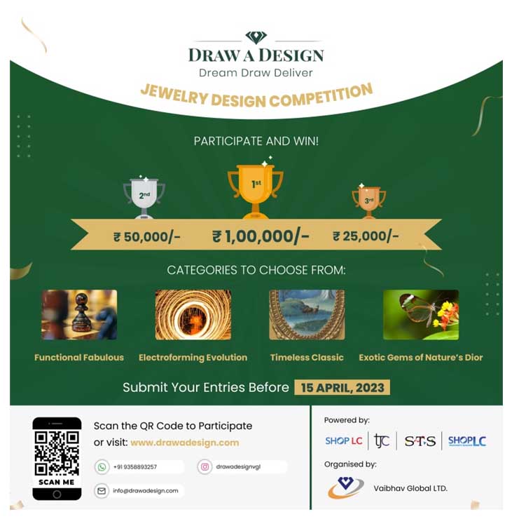 Vaibhav Global Limited launches ‘Draw A Design 2.0’ – A Jewelry Design Competition