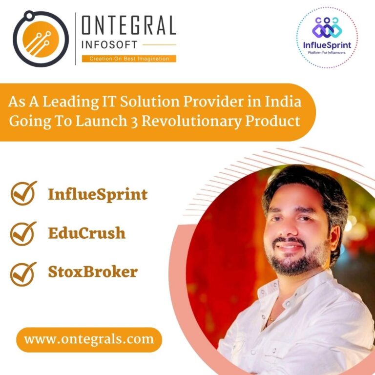 Ontegral Infosoft Introduces 3 New Tech Tools to Empower Students, Influencers, and Stock Market Enthusiasts