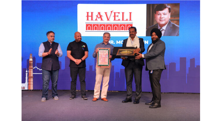 Haveli Brand Honored with “Legends” award by National Restaurant Association of India