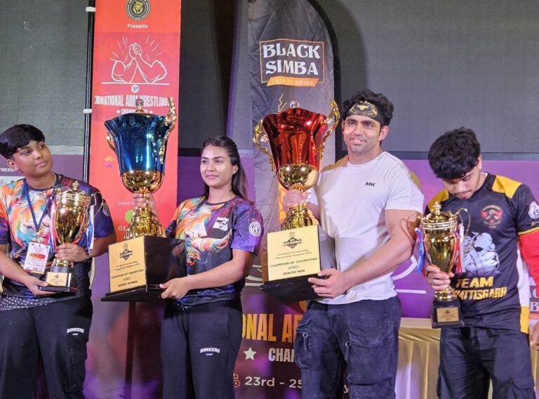 Sandeep Sheoran Crowned India’s Strongest Armwrestler at 5th National Championship Powered by NYK Sportswear