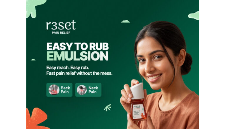 R3SET Easy to Rub Pain Relief Emulsion: The Smarter Roll-On for Joint pain, Muscle Pain, Back pain & Everyday Aches 