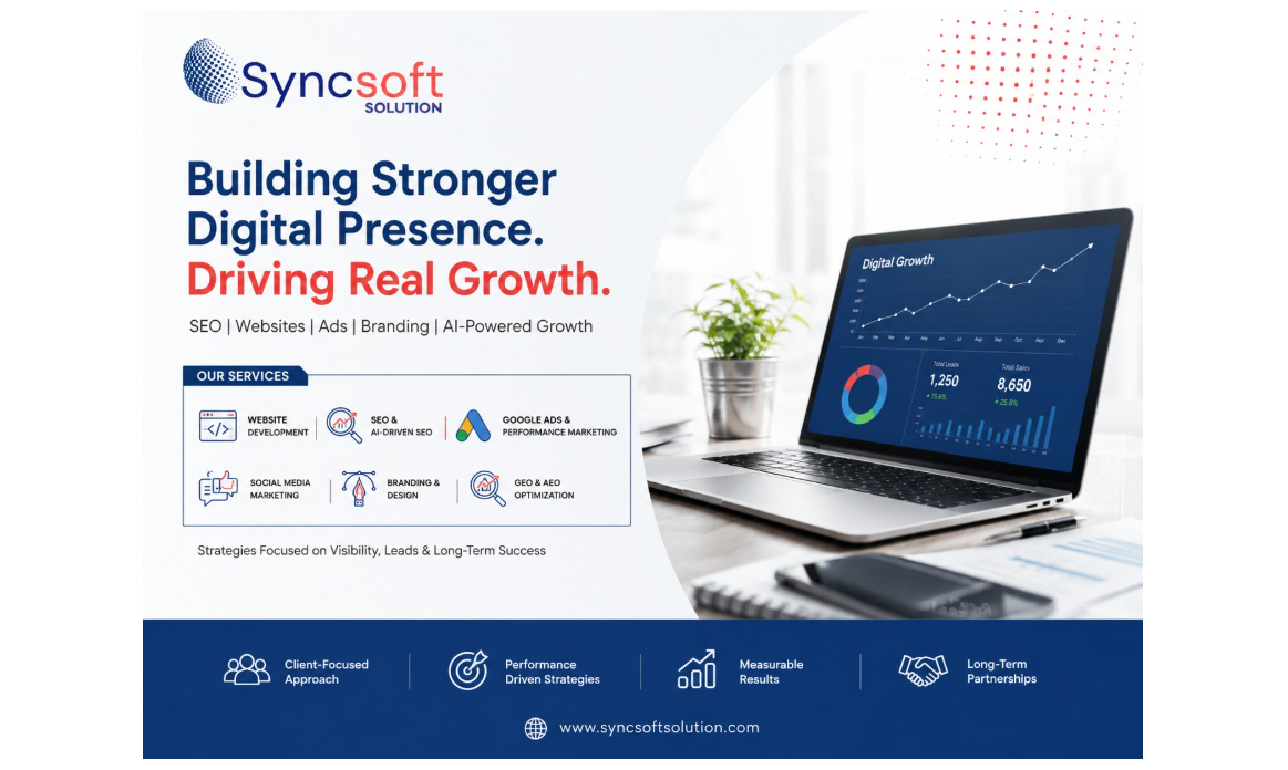 Sync Soft Solution Builds a Stronger Digital Presence for Growing Businesses in New Delhi